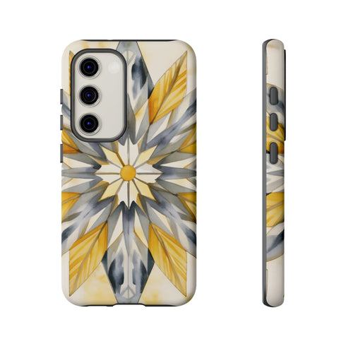 Sunshine Bloom Mosaic - Impact Resistant Phone Case Samsung Galaxy S23 Matte